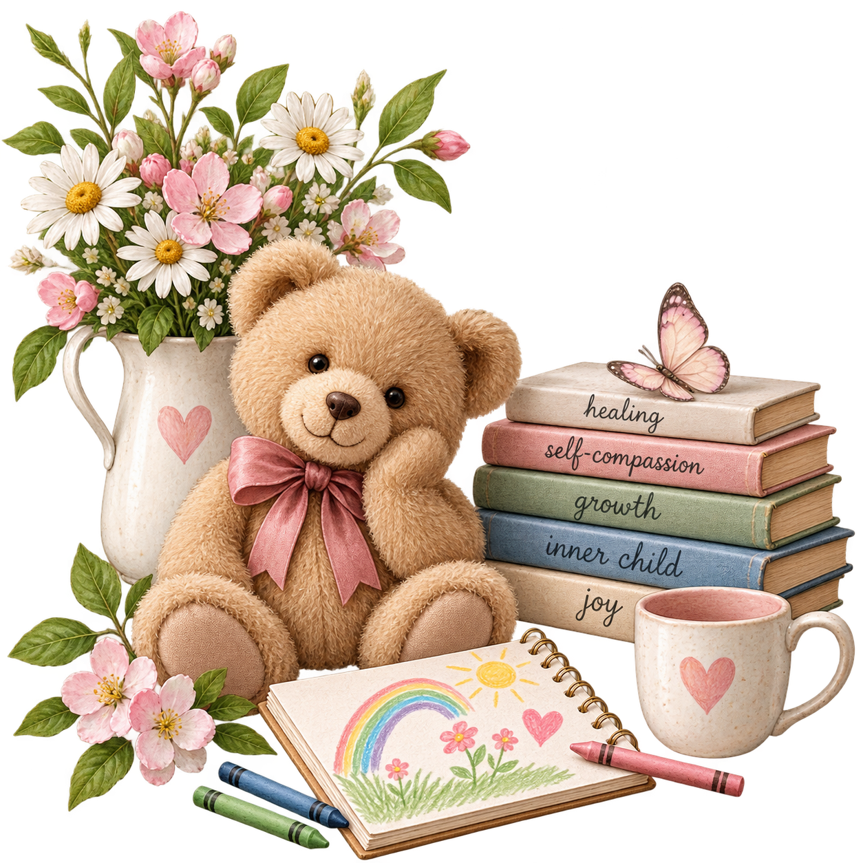 Inner child healing and self-compassion inspiration
